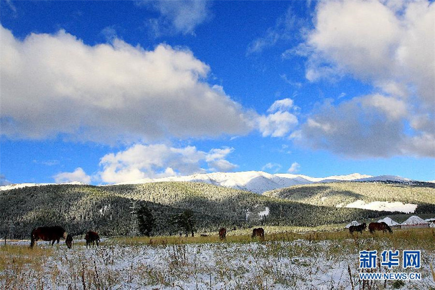 Erster Schnee in Xinjiang