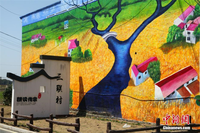 3D-Wandmalereien in Jiangxier Dorf