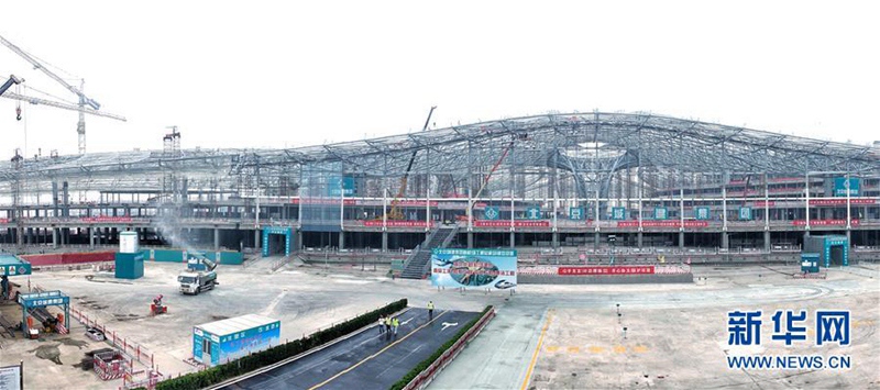 Beijings neuer internationaler Flughafen im Bau