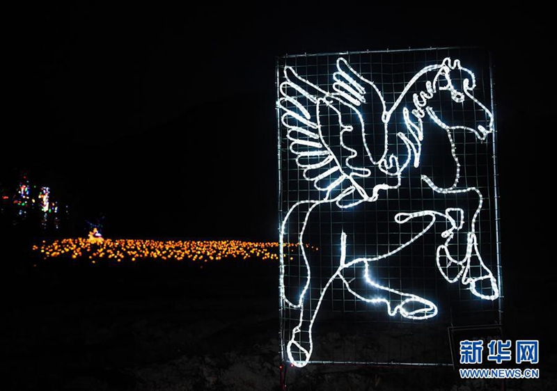 Lichtshow in Zhejianger Dorf