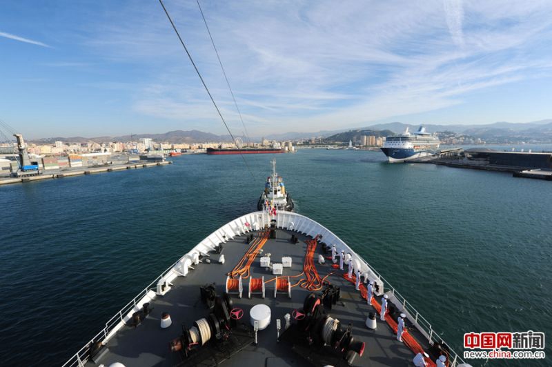 ?Peace Ark“ legt erstmals in Spanien an 