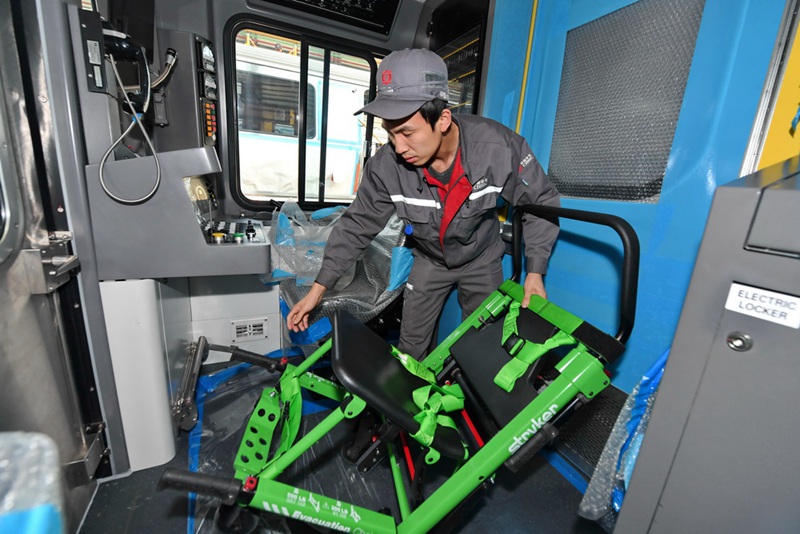 Bostoner U-Bahn-Zug ?Made in China“