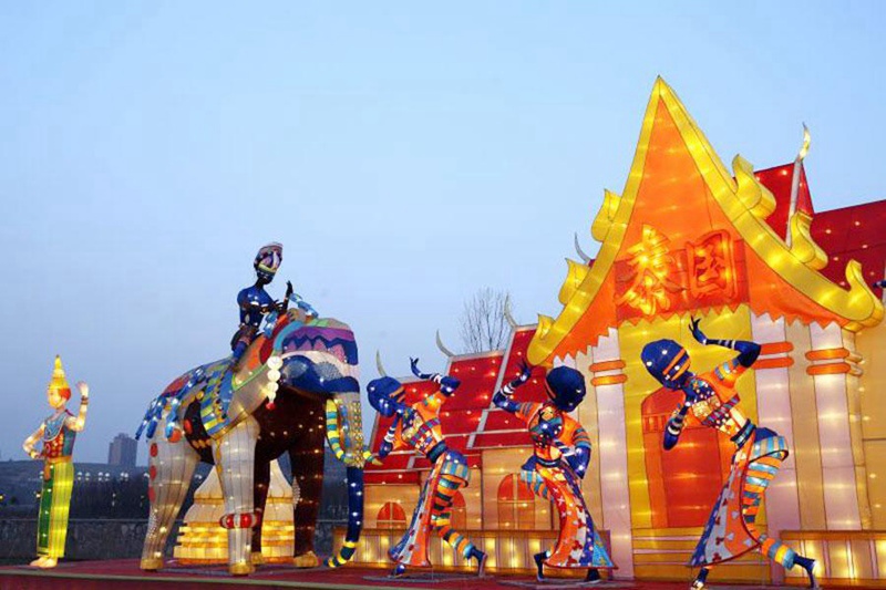 Lanternen-Ausstellung in Hancheng
