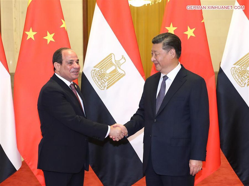 Xi Jinping führt Gespr?che mit Pr?sidenten von ?gypten
