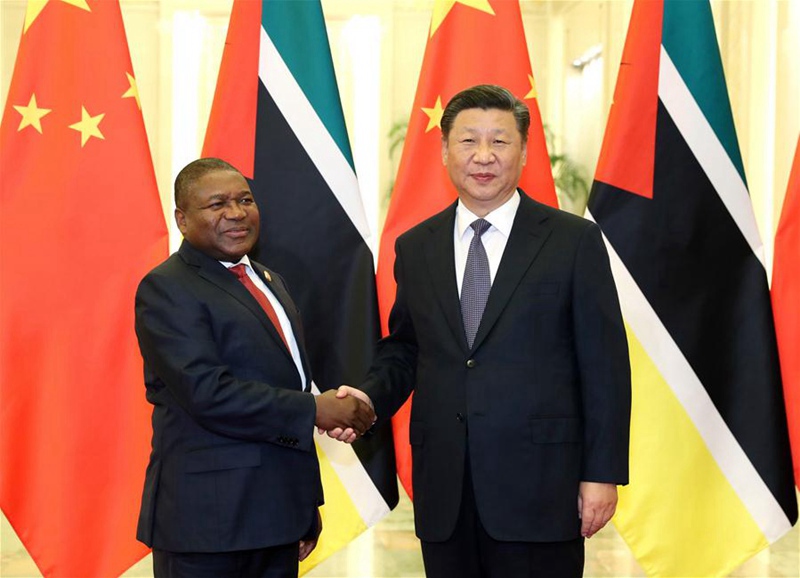 Xi Jinping trifft Pr?sidenten von Mosambik in Beijing