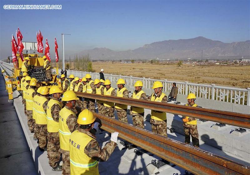 Hochgeschwindigkeits-Eisenbahnstrecke Beijing-Zhangjiakou wird 2019 in Betrieb genommen