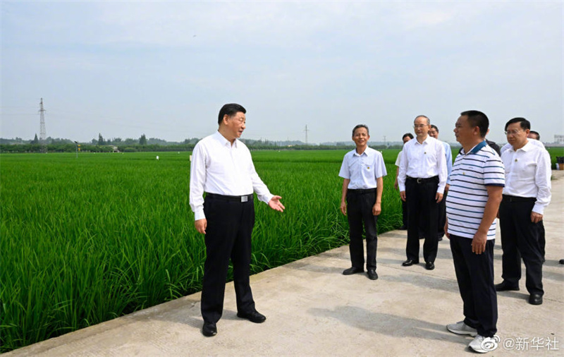 Xi Jinping inspiziert in der Provinz Sichuan die Stadt Meishan
