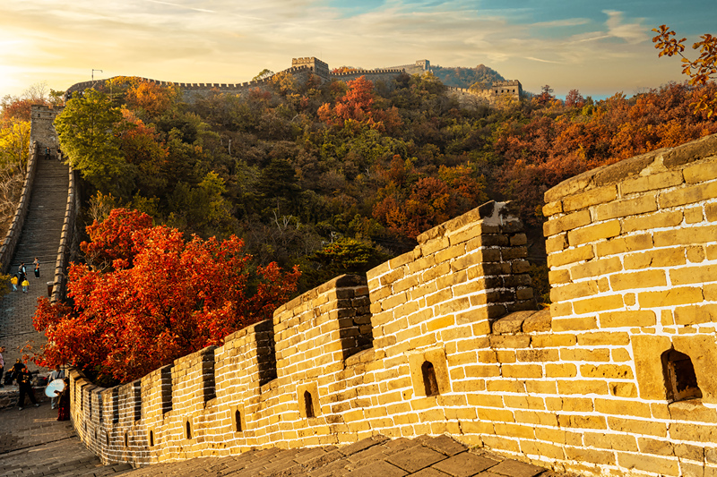 Atemberaubende Herbstlandschaften an der Gro?en Mauer